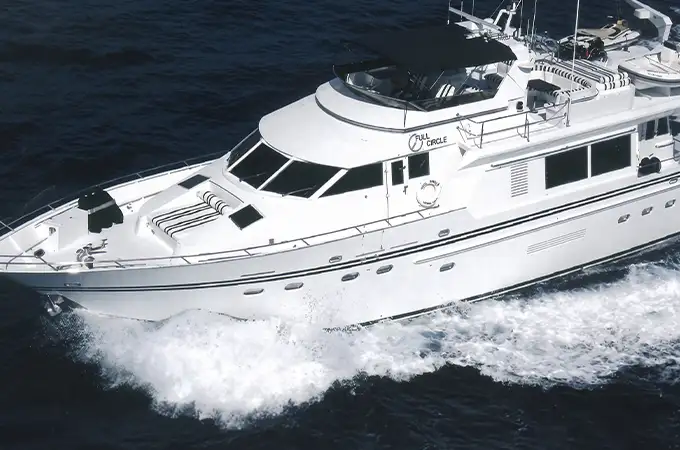Full Circle Yacht cruising through Newport Harbor