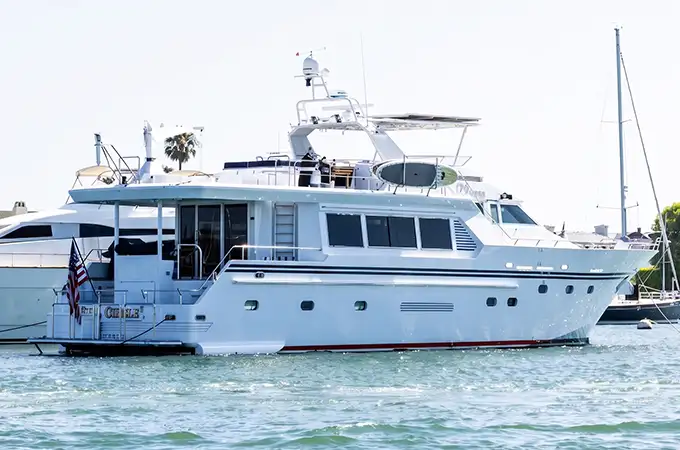 Paddle boarding yacht charter alternate view