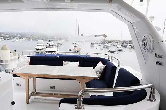 Yacht dining experience