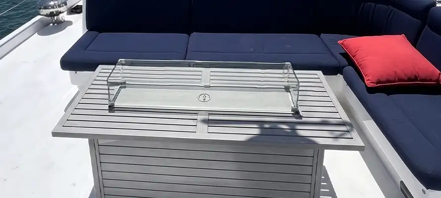 Yacht fire pit Newport Beach