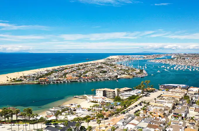 Dockside yacht event in Newport Beach